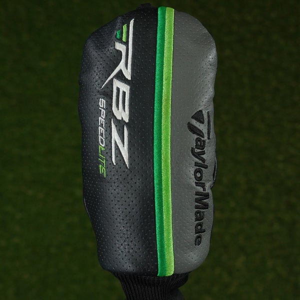 TAYLORMADE RBZ SPEED LITE HYBRID HEADCOVER SOCK BLACK/GREEN WITH CHANGEABLE #'S