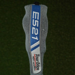TOUR EDGE HOT LAUNCH E521 HYBRID HEADCOVER GRAY / WHITE WITH CHANGEABLE #'S