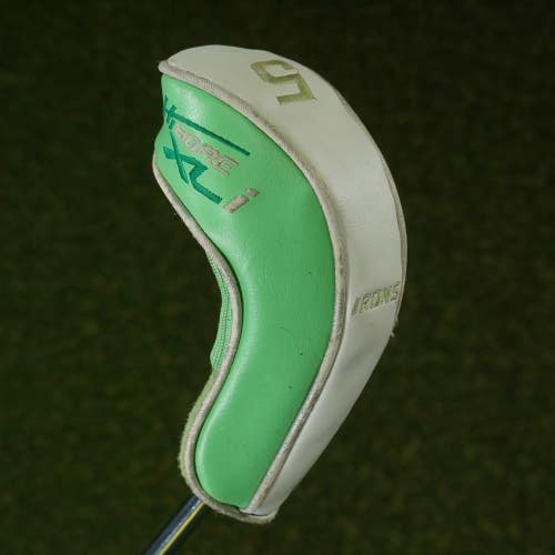 CLEVELAND HIBORE XLI 5 HYBRID HEADCOVER 5H GREEN / WHITE ~ LOOK!!