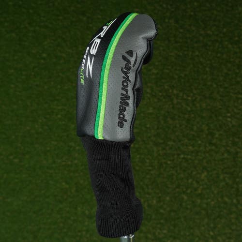 TAYLORMADE RBZ SPEEDLITE HYBRID HEADCOVER BLACK/GREEN/GRAY WITH CHANGEABLE #'S