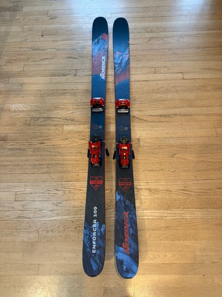 2023 All Mountain 186 cm Nordica Enforcer 100 Skis With Tyrola Attack 14 Bindings