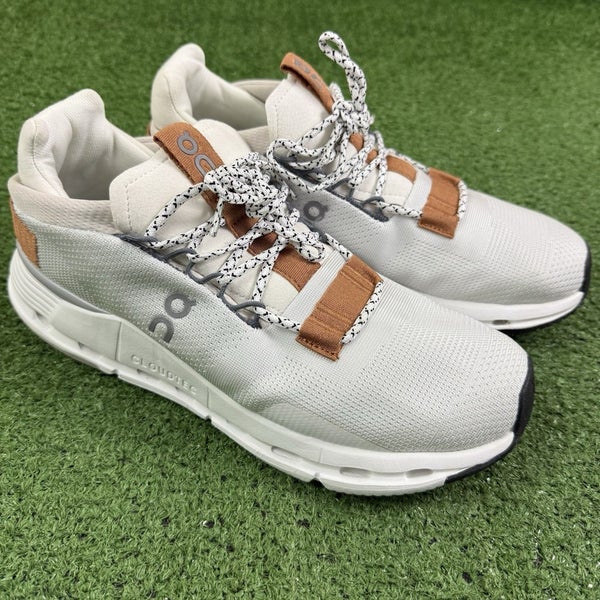 On Cloud Nova White Pearl Cream Running Shoes Mens Size 8.5