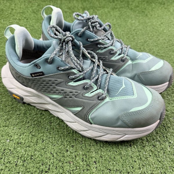 Hoka Womens Anacapa Low GTX Hiking Shoes 1119373-TMRC Teal Size 10 B Gore-Tex