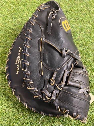 Black Wilson A1540 RH Catcher's Softball Glove 34" (Used)