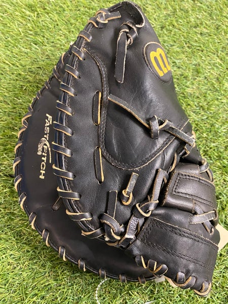 Black Wilson A1540 RH Catcher's Softball Glove 34" (Used)