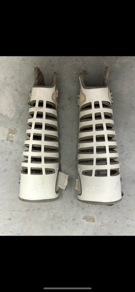 Large STX (Used) lacrosse goalie shin guards