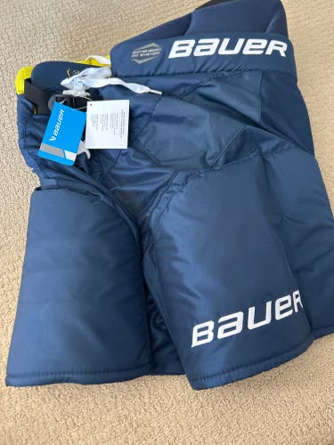 Senior Medium Bauer Supreme 3S Hockey Pants Navy Blue New