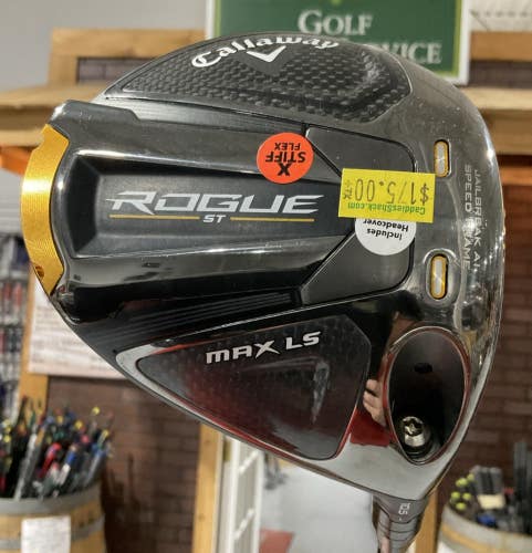 Callaway ROGUE MAX LS 10.5 Driver 44.5" HZRDUS RDX SMOKE Extra Stiff Flex RH