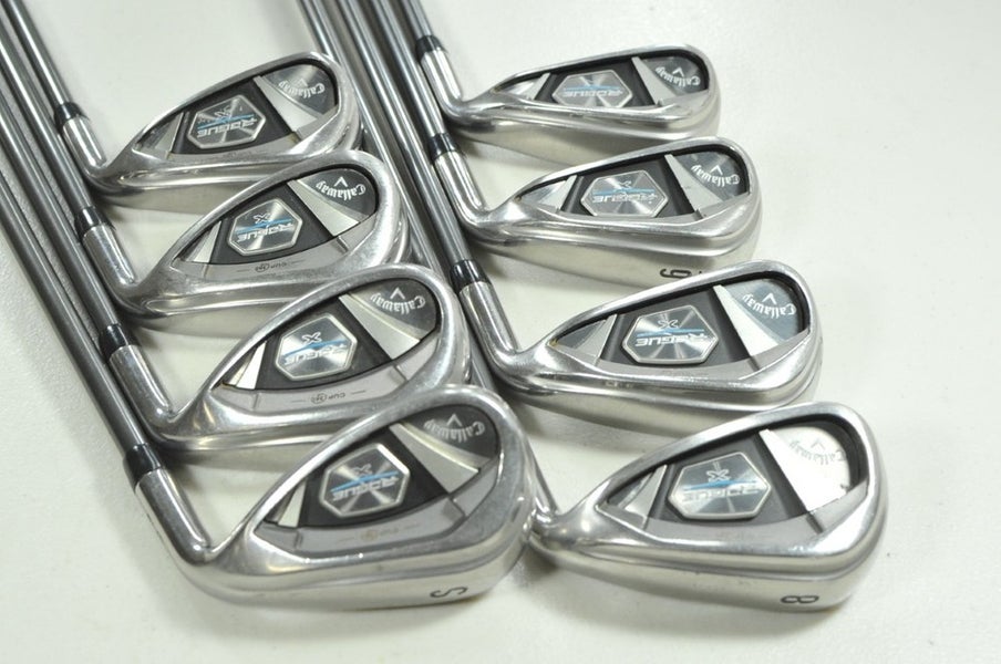 Callaway Rogue X 5-PW,GW,SW Iron Set Senior Flex RH Synergy 50g Graphite #206686