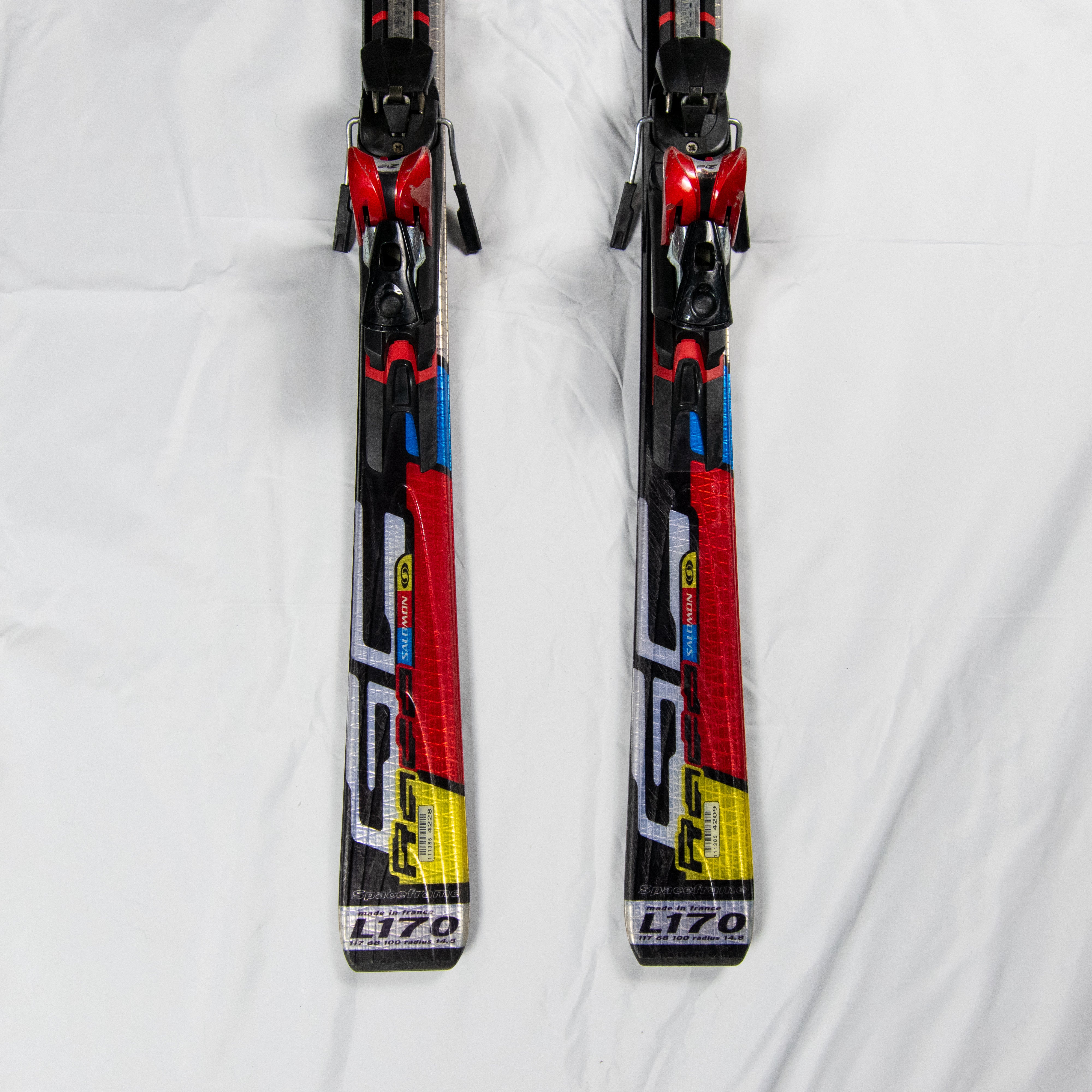 Salomon GC Race 170 cm Racing Equipe Skis With Equipe Z12 Bindings