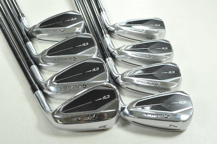 TaylorMade Qi 4-PW,AW Iron Set Stiff Flex Right Ventus TR 7 Graphite # 207423