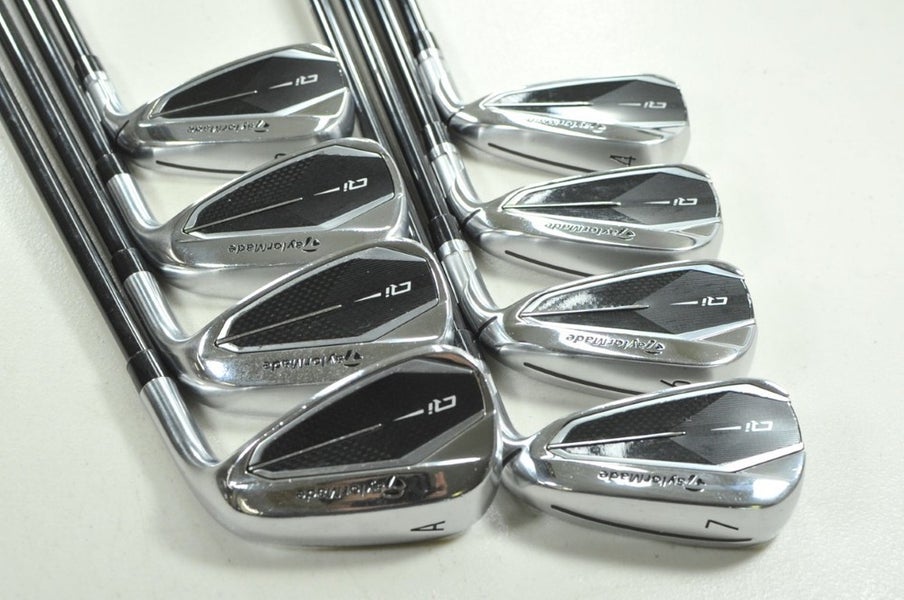 TaylorMade Qi 4-PW,AW Iron Set Stiff Flex Right Ventus TR 7 Graphite # 207423