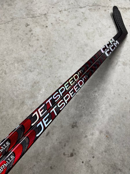 2 PACK - 85 Flex P28M Senior CCM JetSpeed FT5 Pro Left Hand Hockey Stick Pro Stock NHL (New)