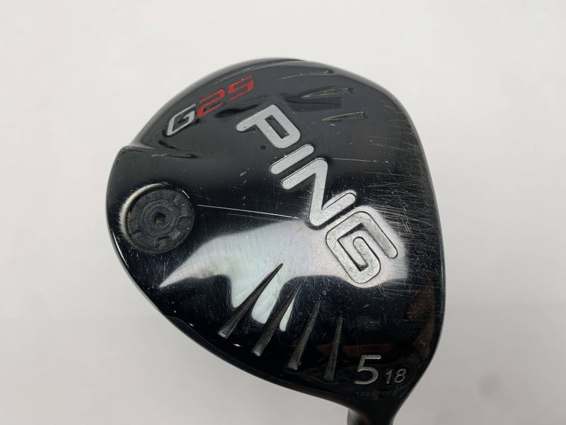 Ping G25 5 Fairway Wood 18* TFC189 Regular Graphite Mens RH Midsize Grip