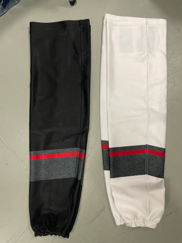 White Senior Large Athletic Knit Socks (New)