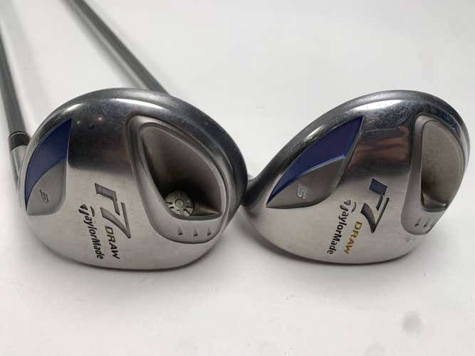 TaylorMade R7 Draw 3 & 5 Fairway Wood Set 15* 18* REAX 50g Ladies Graphite RH