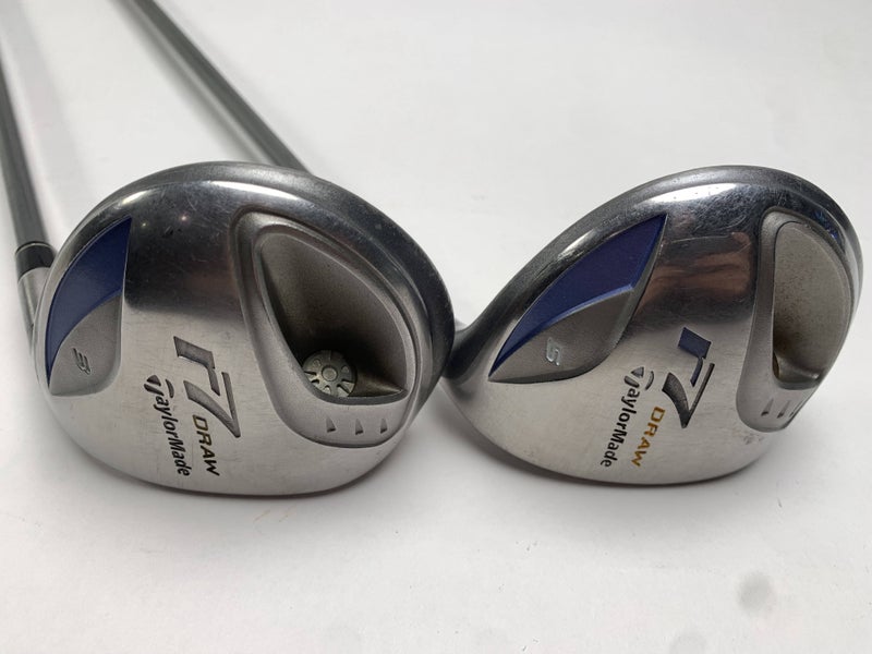 TaylorMade R7 Draw 3 & 5 Fairway Wood Set 15* 18* REAX 50g Ladies Graphite RH