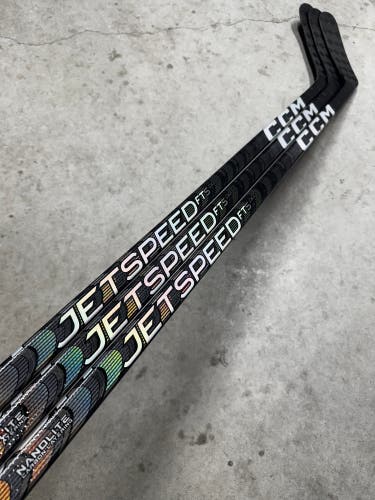 3 PACK - 85 Flex P92M Senior CCM JetSpeed FT5 Pro Left Hand Hockey Stick Pro Stock NHL (New)
