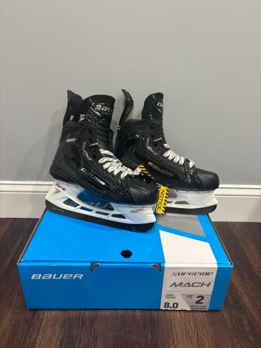 Bauer Supreme Mach Hockey Skates size 8 fit 2 (New)