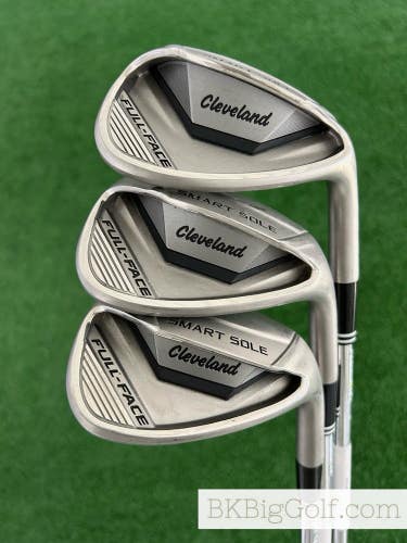 Cleveland Smart Sole Full Face 3 Wedge Set (Gap, Sand, & Lob Wedges)