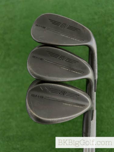 Titleist Vokey SM9 Black 3 Wedge Set (52, 56, & 60 Degrees) -1