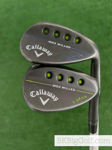 Callaway MD3 Custom Black 2 Wedge Set (56 & 60 Degrees)