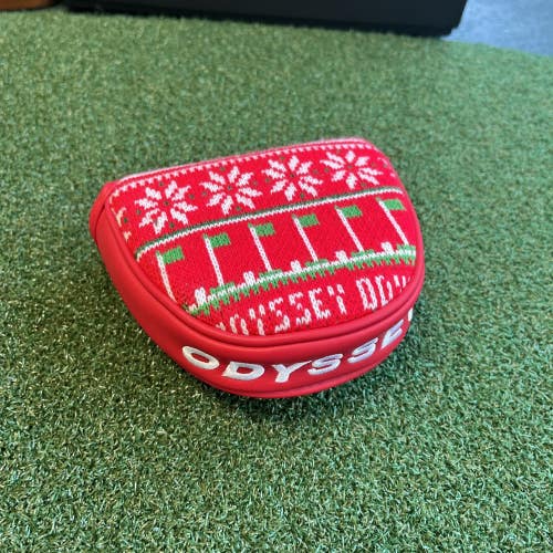 Odyssey Golf Mallet Putter Head Cover Christmas Theme Edition 2025 Needlepoint