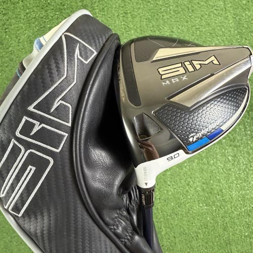 TaylorMade Sim Max Driver 9 Fujikura Ventus Blue 6-S Stiff Flex Left Handed