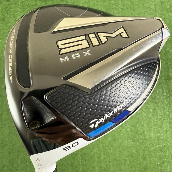 TaylorMade Sim Max Driver 9 Fujikura Ventus Blue 6-S Stiff Flex