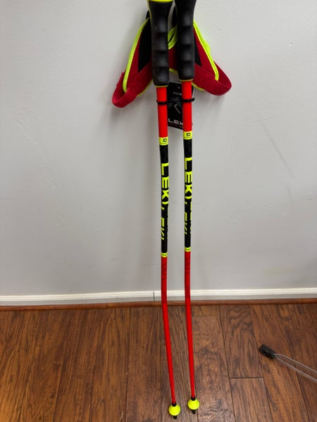 48in (120cm) Leki Racing WORLD CUP WCR GS TBS Ski Poles (New)
