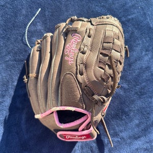 Brown Rawlings FP105 Right Hand Throw Pitcher's Softball Glove 10.5" (Used)
