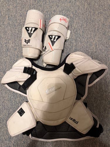 Large Adult STX Shadow Shoulder Pads (Used) with arm pads