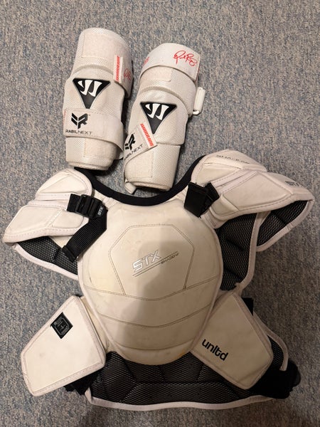 Large Adult STX Shadow Shoulder Pads (Used) with arm pads