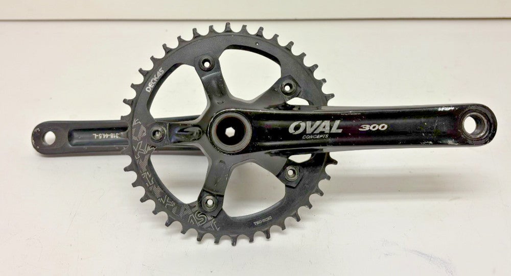 Oval Concepts 300 172.5mm Aluminum Crankset Deckas 40t Chainring SRAM Tripeak BB