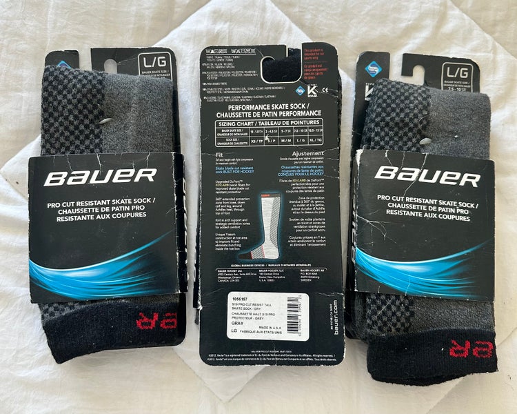 Bauer Cut Resistant Skate Socks large (New)