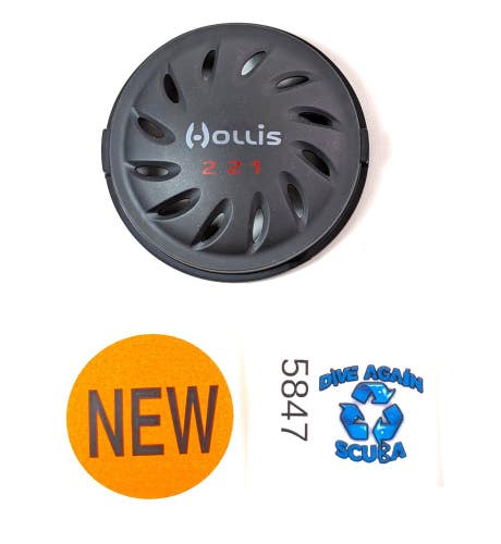 Hollis 221 Diaphragm Front Cover Purge Button 2nd Stage Regulator Scuba Dive