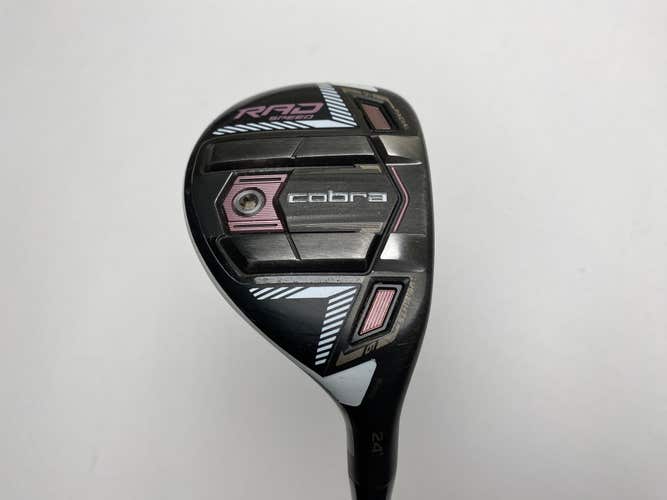 Cobra RAD Speed 4 Hybrid 24* UST Mamiya Recoil ESX 450 F1 Ladies Graphite RH