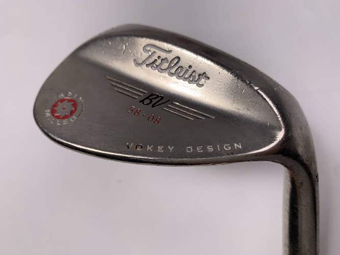 Titleist Vokey Spin Milled Oil Can 2009 Wedge 58* 8 Bounce Wedge Steel Mens RH