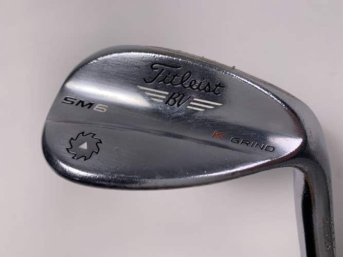 Titleist Vokey SM6 Tour Chrome Wedge 58* 12 Project X LZ 6.0 Stiff Steel Mens RH