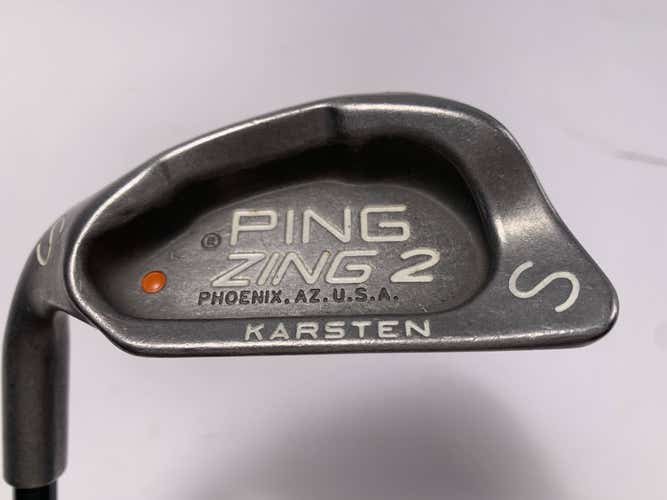 Ping Zing 2 Sand Wedge SW Orange Dot 2* Flat V53 Wedge Graphite Mens LH