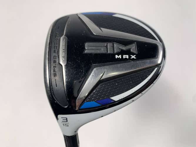 TaylorMade SIM MAX 3 Fairway Wood 15* Fujikura Ventus Blue 6S Stiff LH