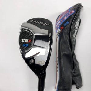 Tour Edge Exotics CBX 119 3 Hybrid 20* Evenflow 5.5 Blue 85g Regular RH HC