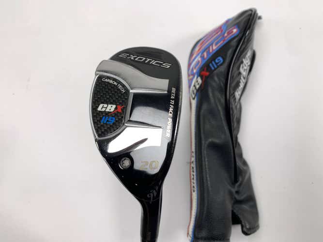 Tour Edge Exotics CBX 119 3 Hybrid 20* Evenflow 5.5 Blue 85g Regular RH HC