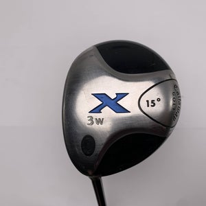Callaway X 3 Fairway Wood 15* Fujikura 65g Stiff Graphite Mens LH