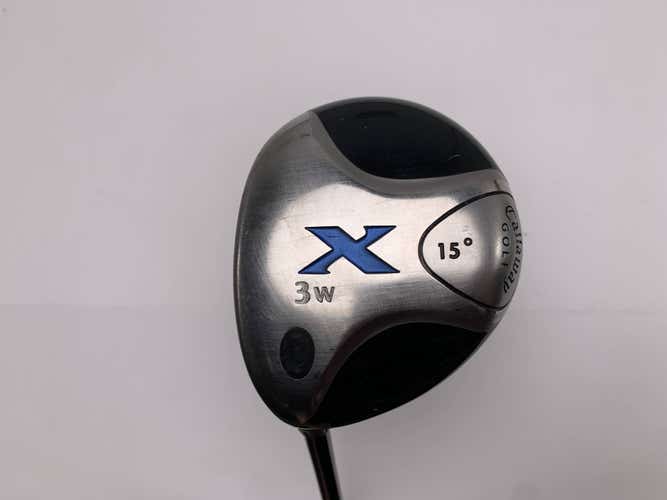 Callaway X 3 Fairway Wood 15* Fujikura 65g Stiff Graphite Mens LH