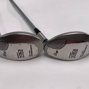 Adams Idea i-Wood 4 & 5 Hybrid Set 21* 25* Idea Womens Ladies Graphite Womens RH