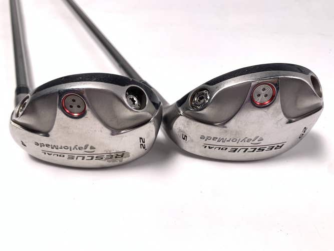 TaylorMade Rescue Dual 4 & 5 Hybrid Set 22* 25* Ultralite Ladies Graphite RH