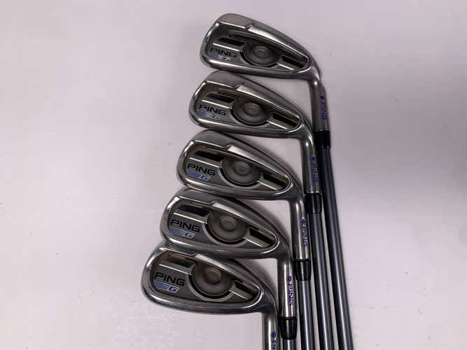 Ping G 2016 Iron Set 6-PW Purple Dot CFS 70 Regular Graphite Mens RH
