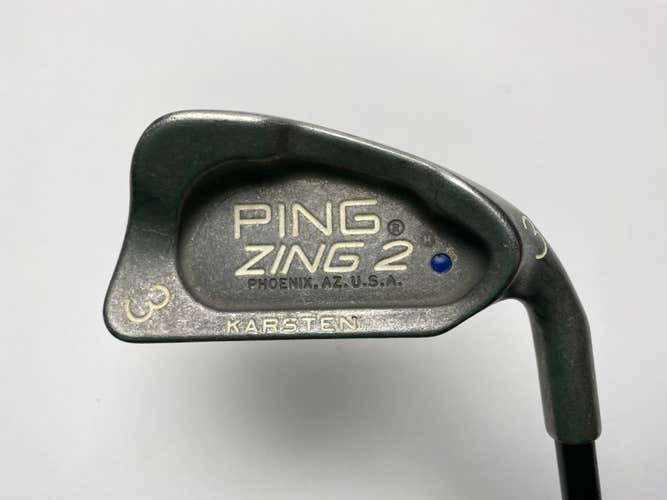 Ping Zing 2 Single 3 Iron Blue Dot 1* Up Karsten 101 Regular Graphite Mens RH