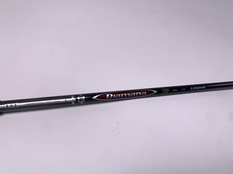 Mitsubishi Rayon Diamana Red M+50x5ct Seniors Graphite Driver Shaft 44"-Titleist